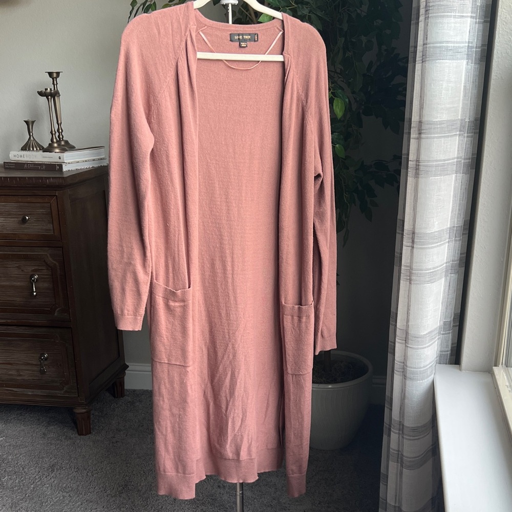 Love Tree Dusty Rose Knit Cardigan